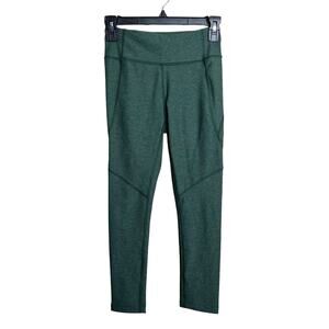 Outdoor Voices Green Heathered leggings High-Rise Ankle-Length Size XS
